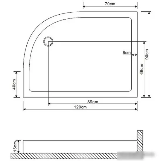 Душевой поддон Grossman GR-41210920L - фото товара
