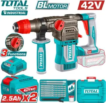 Перфоратор Total TRHLI422882 (с 2-мя АКБ, кейс) – изображение в каталоге