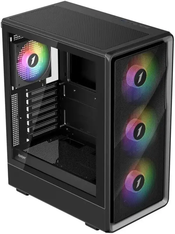 Корпус 1stPlayer WA7 WA7-BK-3FA7-14-1FA7 (черный) – фото товара