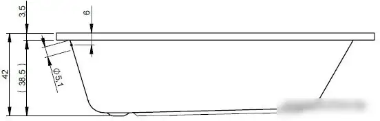 Ванна Riho Dola 160x70 (сножками) - фото товара