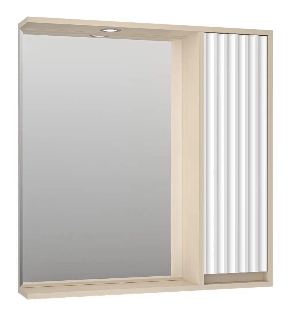 Brevita Шкаф с зеркалом для ванной Balaton R 80 BAL-04080-03-01П – фото товара