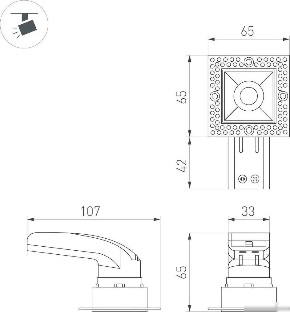 Светильник Arlight MS-Rialto-Trimless-S40x40-9W Day4000 044687 – фото товара