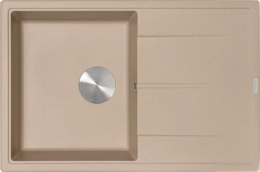 Кухонная мойка ZorG Rock 78 Premium beige - фото товара