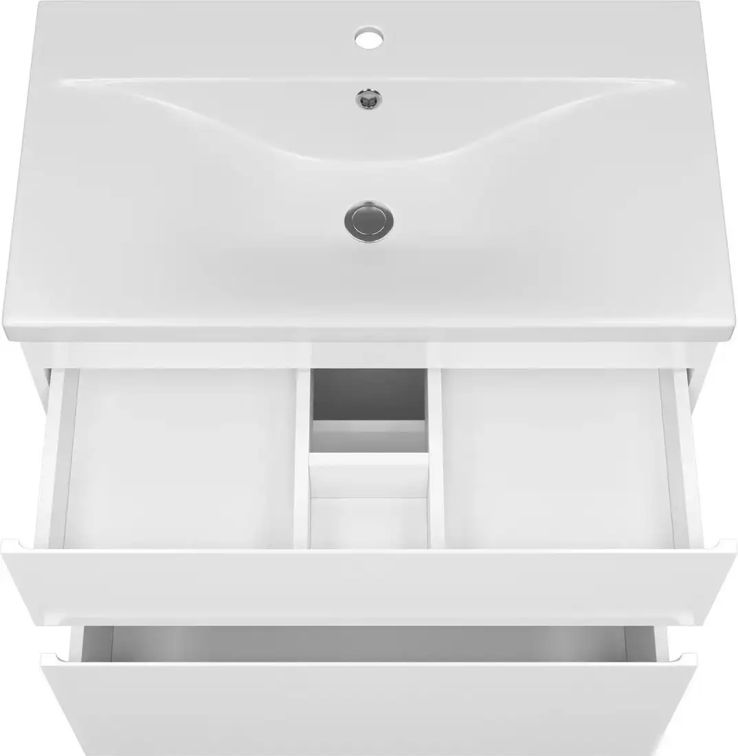 Misty Тумба под умывальник Лаки 80 П-Лак-01080-0112Я+RCW-140380WH – фото товара