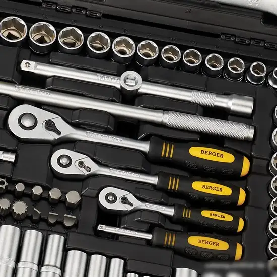 Универсальный набор инструментов Berger BG163-121438 (163 предмета) – фото товара