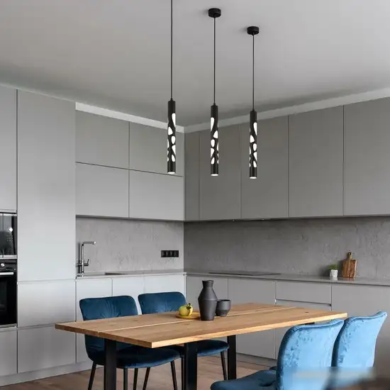 Подвесная люстра Евросвет DLR037 12W 4200K черный матовый – фото товара