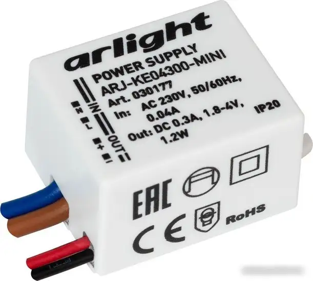 Блок питания Arlight ARJ-KE04300-MINI 030177 – фото товара
