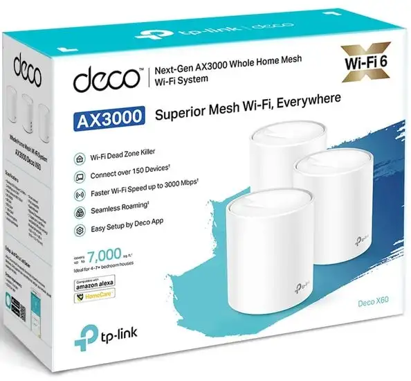 Wi-Fi система TP-Link Deco X60 V3 (3 шт.) – фото товара