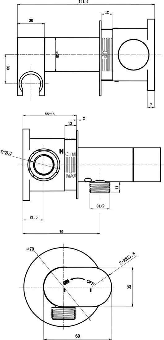 Гигиенический душ Altrobagno Universale 060142 BG - фото товара