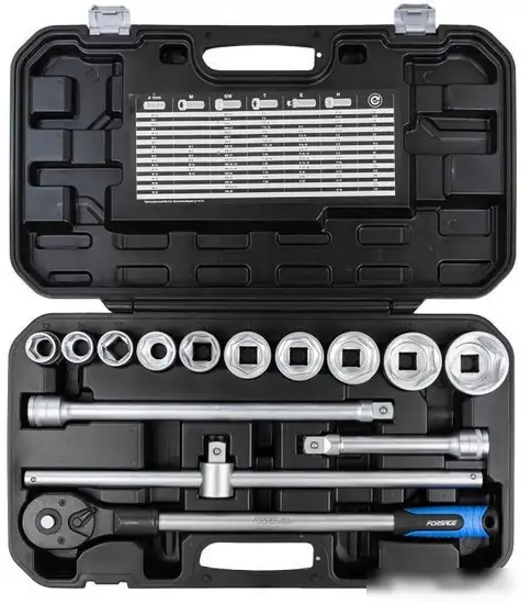 Набор трещотка с головками FORSAGE F-6151-5 (14 предметов) – фото товара