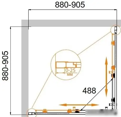 Душевой уголок Cezares Molveno-A-2-90-C-Cr-IV - фото товара