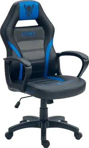 Игровое (геймерское) кресло FLOKY Vibe Blue-Black – изображение в каталоге