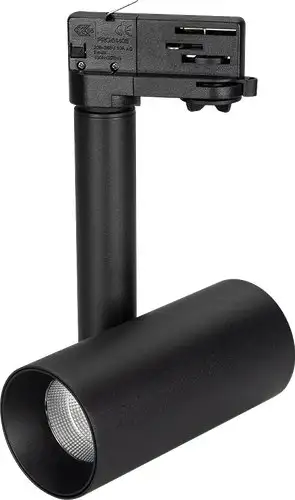 Трековый светильник Arlight SP-POLO-TRACK-PIPE-R65-8W Day4000 BK-BK 40deg 027482 – изображение в каталоге