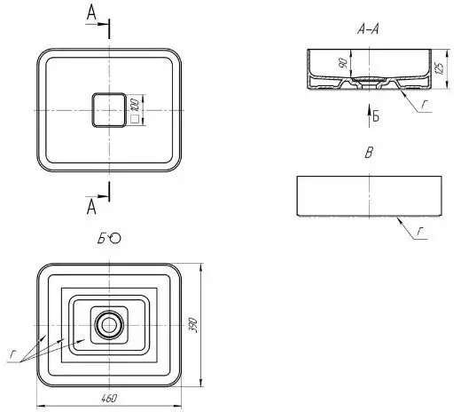 Умывальник MyJoys Joy 46 - фото товара