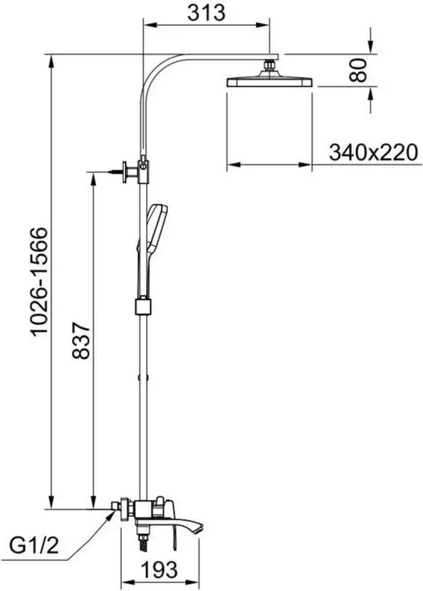 Душевая система Raglo R01.24.06 - фото товара