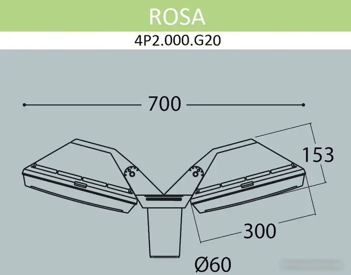 Городской фонарь Fumagalli Guizeppe 4P2.000.G20.AYF1R (черный)