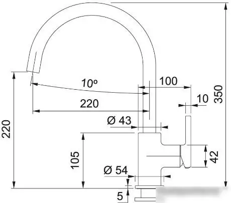 Смеситель Franke Lina XL 115.0626.024 (белый) - фото товара