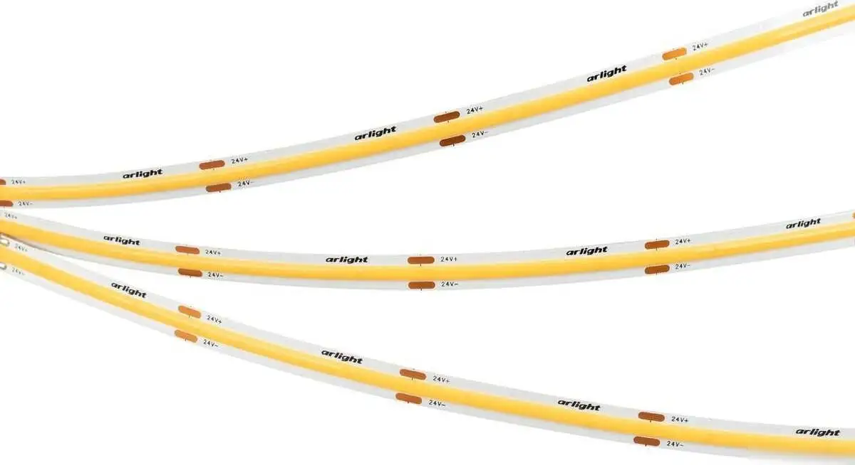 Светодиодная лента COB Arlight 8W/m 480LED/m CSP дневной белый 5M COB-X480-8mm 24V Day4000 039058 – фото товара