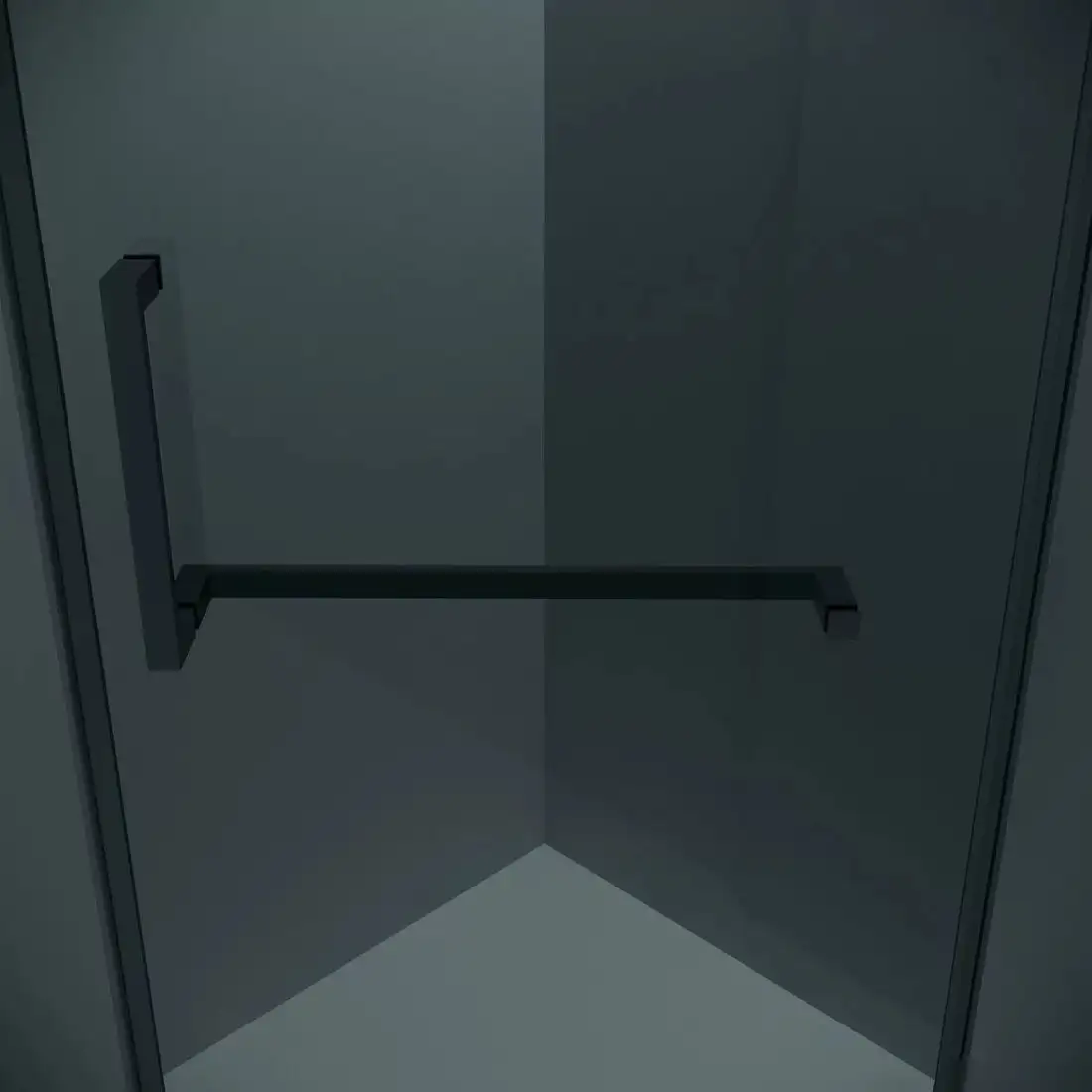 Душевой уголок Grossman Pragma 100x100x195 302.K33.03.1010.21.10 (черный матовый/тонированное стекло) - фото товара