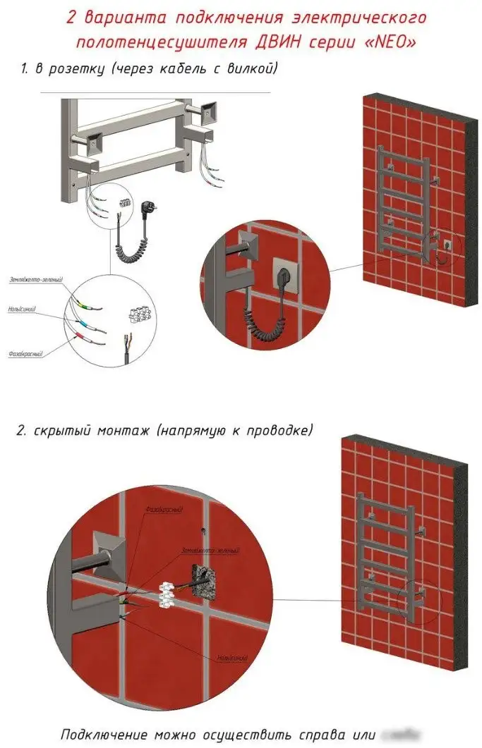 Полотенцесушитель Двин Fj Neo BL 80x50 - фото товара