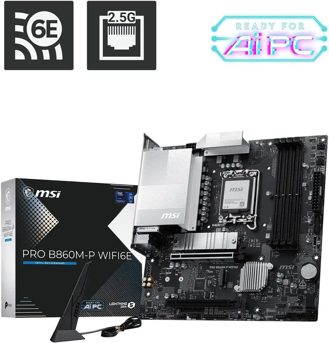 Материнская плата MSI Pro B860M-P WiFi6E – фото товара