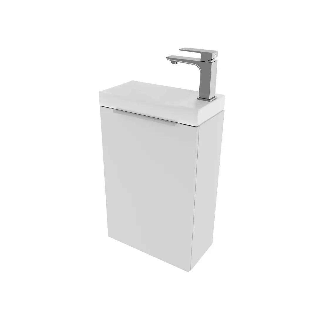 ЗОВ Тумба под умывальник Монови Слим 40 S40LW0LW7091B (белый матовый) – фото товара