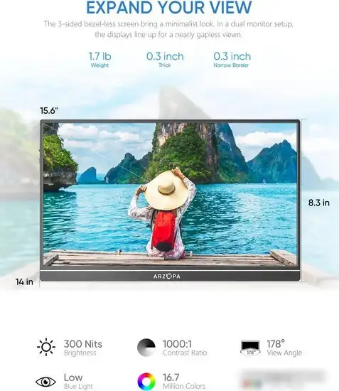 Портативный монитор Arzopa S1 Table – фото товара