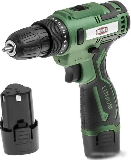 Дрель-шуруповерт Hammer ACD12/2C (с 2-мя АКБ, кейс) – фото товара