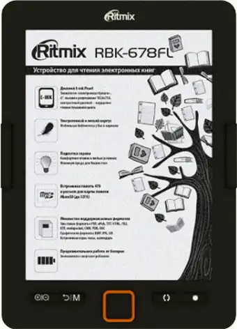 Электронная книга Ritmix RBK-678FL – изображение в каталоге