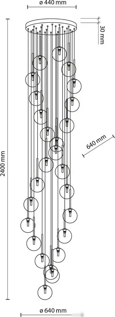 Подвесная люстра TK Lighting Aurora 10258 – фото товара