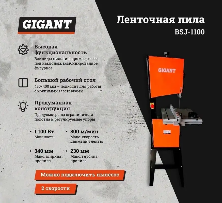 Станок Gigant BSJ-1100 – фото товара