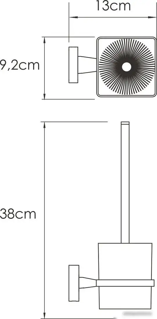 Ершик для унитаза Wasserkraft Rhin K-8727 – фото товара
