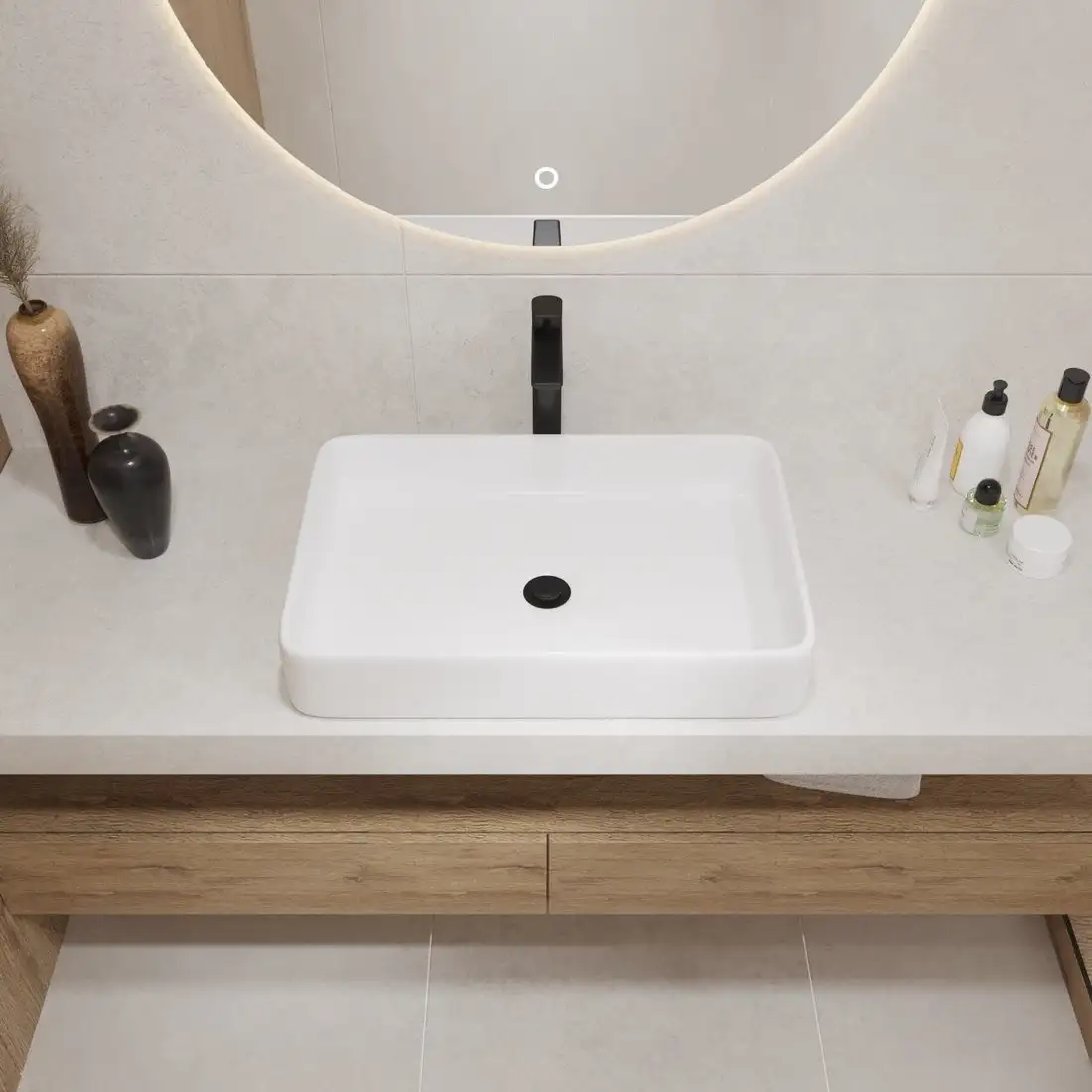 Умывальник Lauter 21842 + клапан 21190W - фото товара