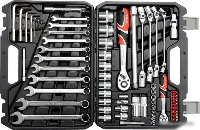 Универсальный набор инструментов Yato YT-38781 (77 предметов) – фото товара