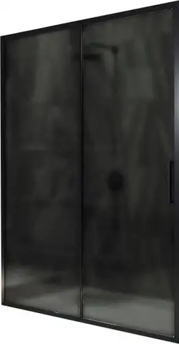 Душевая дверь MaybahGlass 195x150 MGD-1289-6 (графит матовый/черный) - изображение в каталоге