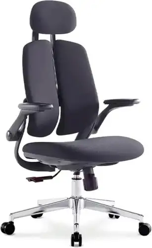Офисное кресло SitUp Kwin Black Chrome (ткань Black/Black) – изображение в каталоге
