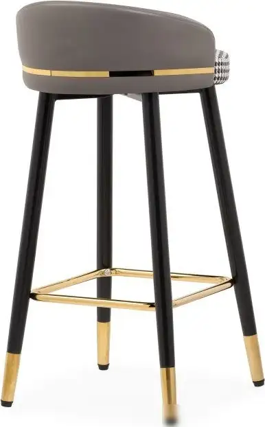 Стул Woodville Kardial полубарный (серый/черный)