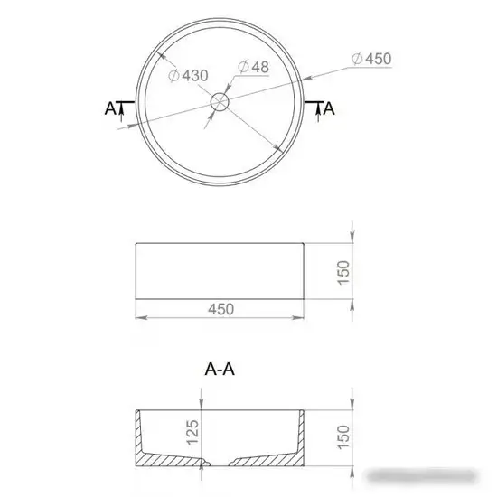 Умывальник Salini Armonia 130112G - фото товара