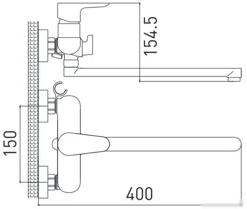 Смеситель Gross Aqua Space 7515288CW-35L(F) - фото товара