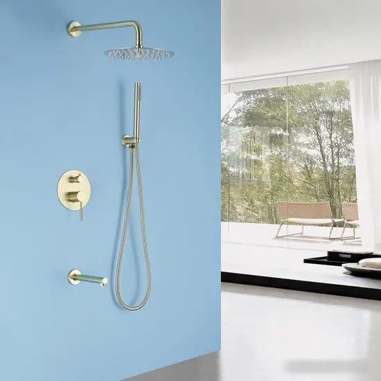 Душевая система Abber Emotion AF8817G (золото матовое) - фото товара