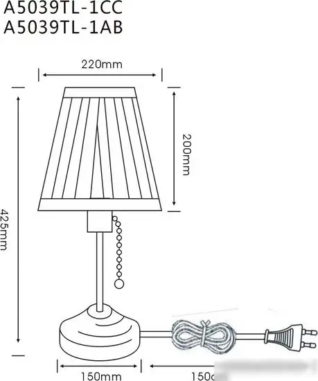 Настольная лампа Arte Lamp Marriot A5039TL-1AB – фото товара