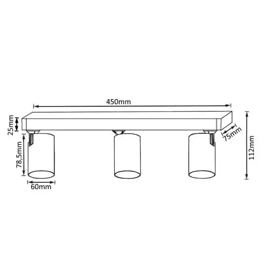 Спот Crystal Lux CLT 017CW3 L450 WH – фото товара
