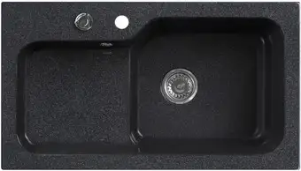 Кухонная мойка Belux SG-REC-HALF-8045 (черный)