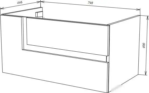 Garda Тумба под умывальник Lazio 80н_800 29.80н.800.PVC (дуб серый/черный) – фото товара