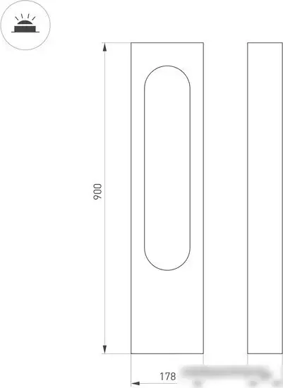Фонарный столб Arlight LGD-MUSE-BOLL-H900-12W Warm3000 037523 – фото товара