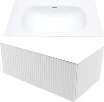 ЗОВ Тумба с умывальником Кито 80 K80LW0MFWPM-M115W80 (флавио белый) – изображение в каталоге