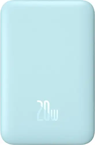 Внешний аккумулятор Baseus Magnetic Mini Air Wireless Fast Charge Power Bank 20W 10000mAh (голубой)