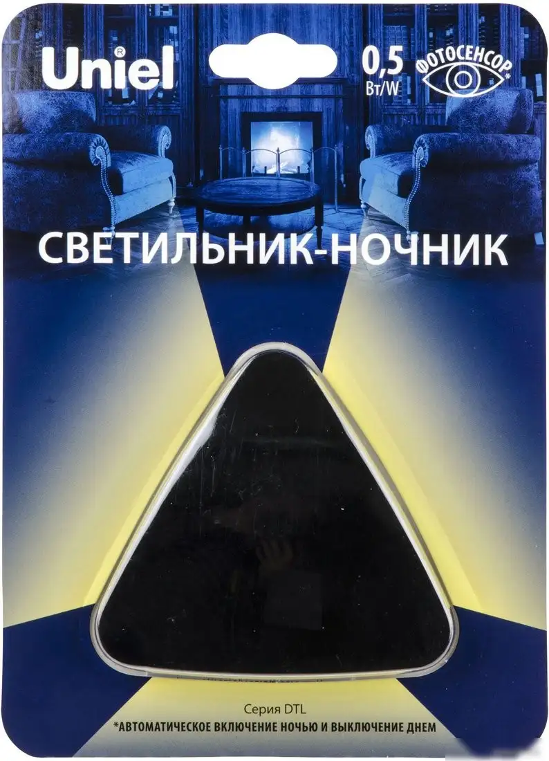 Ночник Uniel DTL-320 Треугольник/Black/Sensor UL-00007224 – фото товара