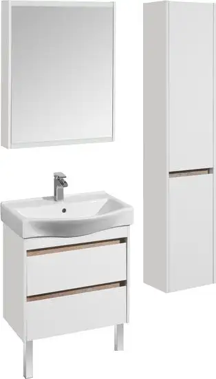 Акватон Шкаф с зеркалом Нортон 65 1A249102NT010 (белый) – фото товара