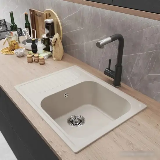 Кухонная мойка Mixline ML-GM18 551974 (белый) - фото товара